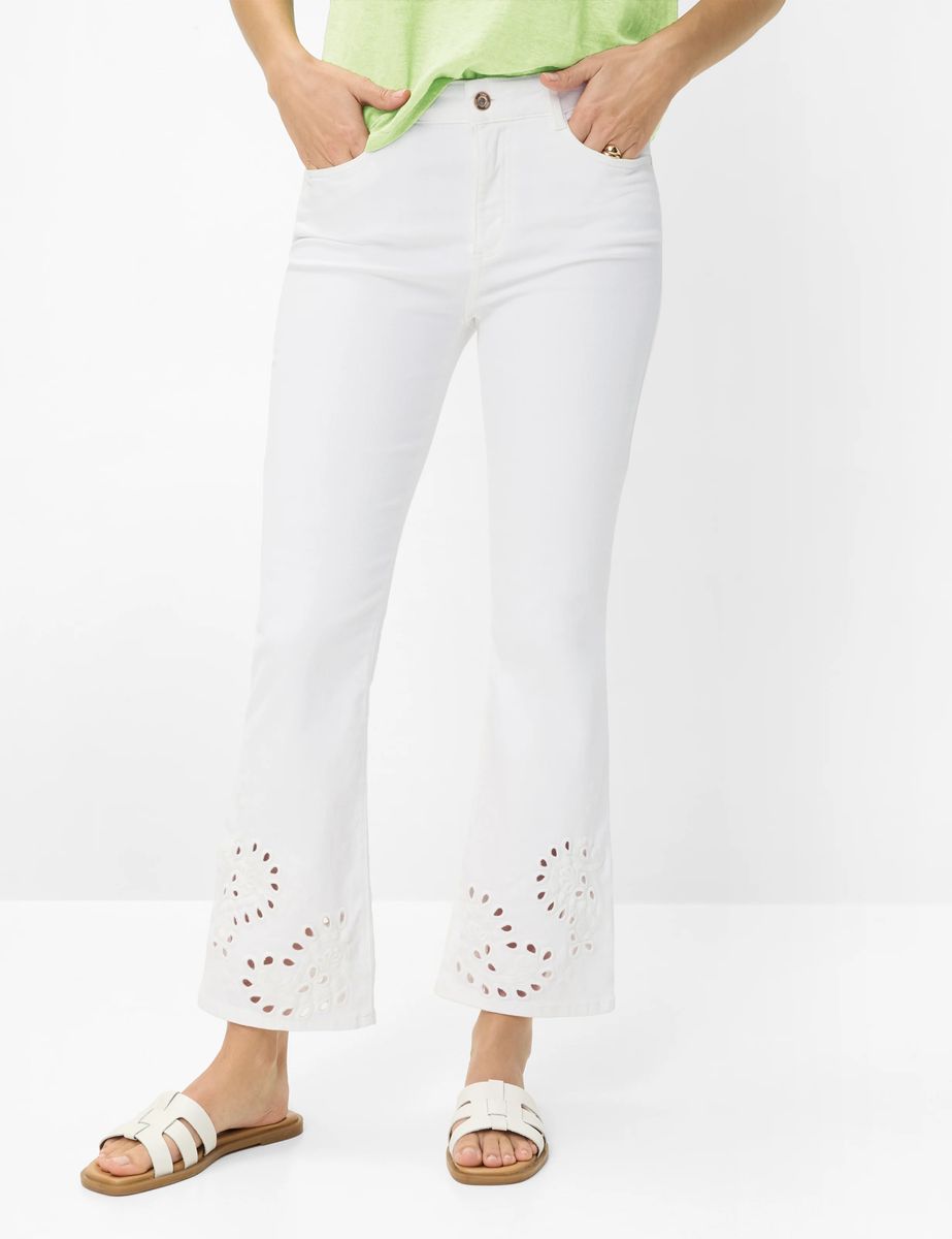 Brax Damen Boot Style SHAKIRA S BOOT WHITE, denim weiß, Gr. 44L