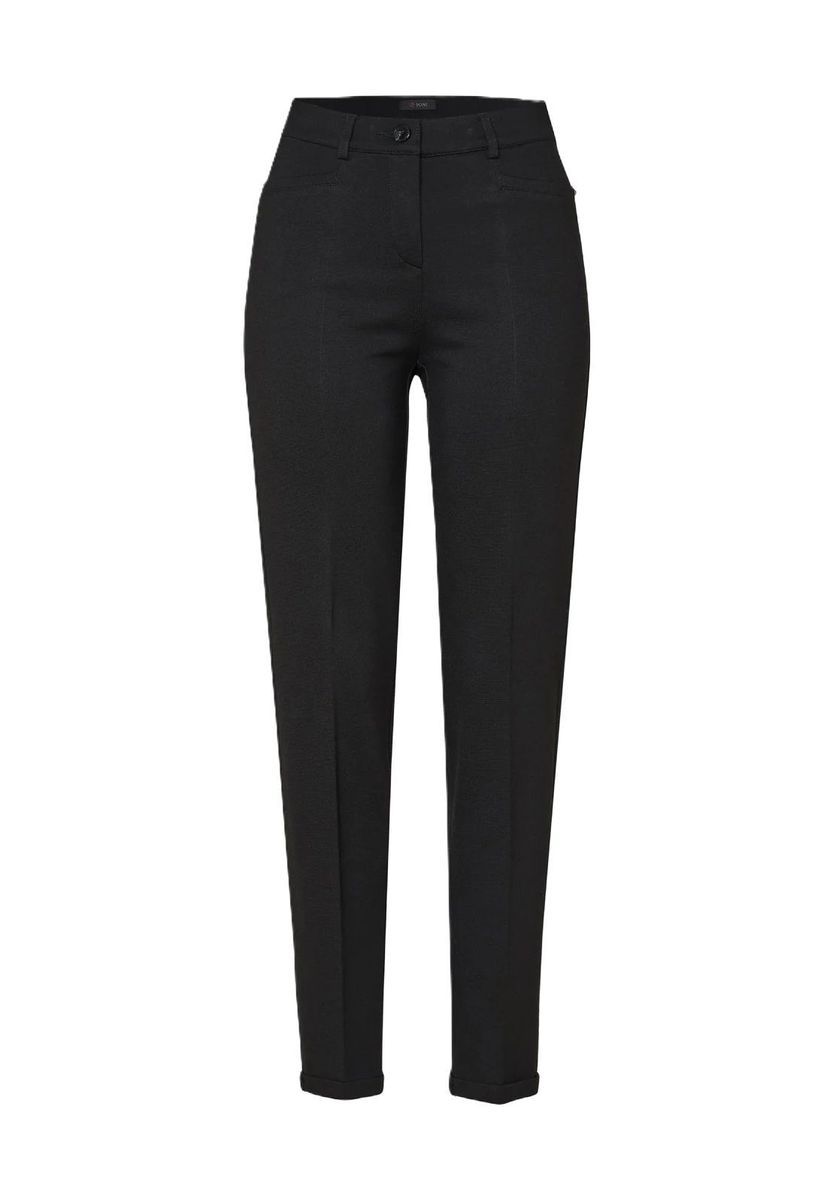 Schlanke Mid-Waist Hose