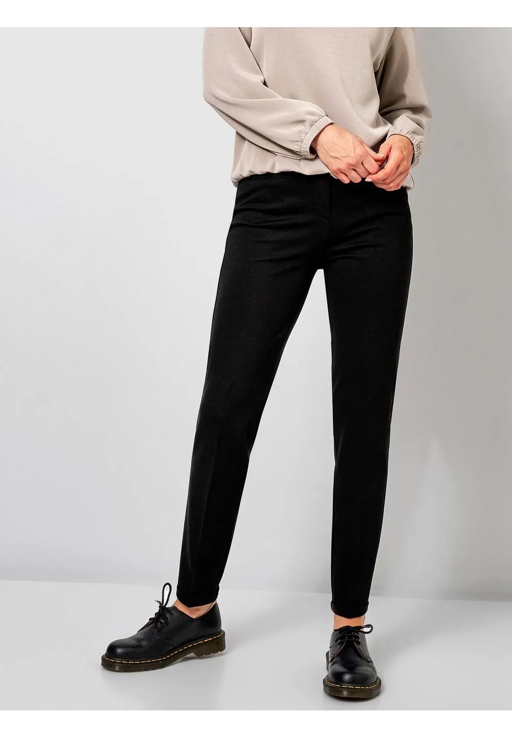 Slim-Fit Jersey-Hose in 7/8-Länge