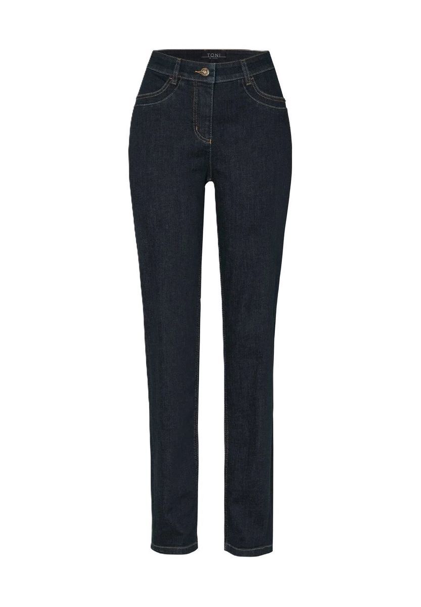 Schmale High-Waist Jeans aus Denim