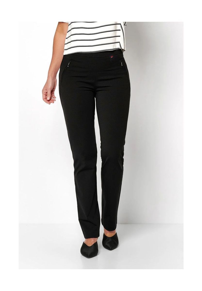 Gerade Hose mit hohem Bund