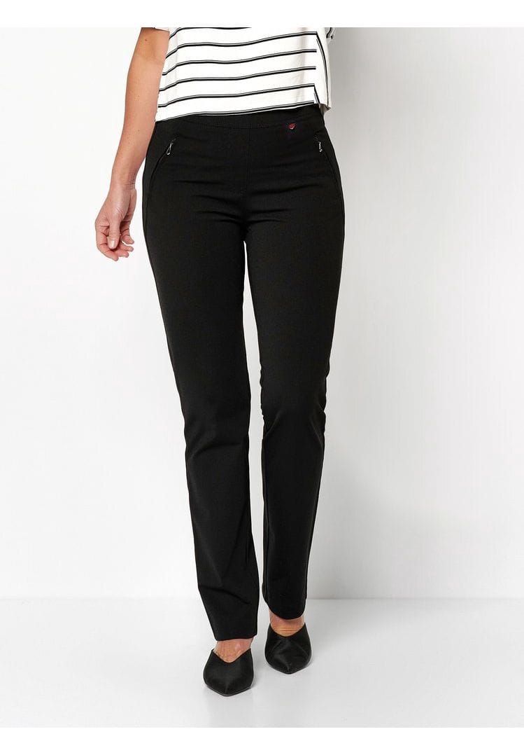 Gerade Hose mit hohem Bund