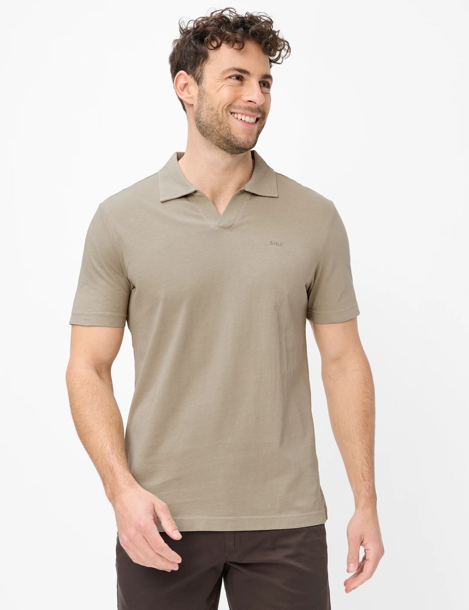 Brax Herren Polo Style PAZ light khaki Grün Khaki, grün - khaki, Gr. 4XL