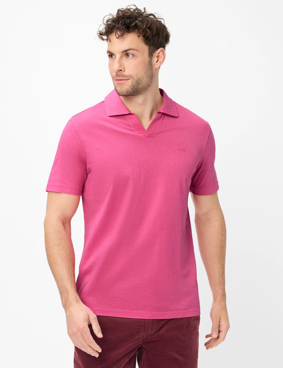 Brax Herren Polo Style PAZ raspberry, Rosa, Gr. 4XL