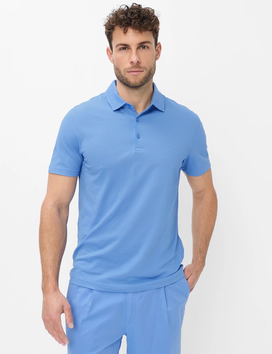 Brax Herren Polo Style PEPE fresh blue, hellblau, Gr. 4XL