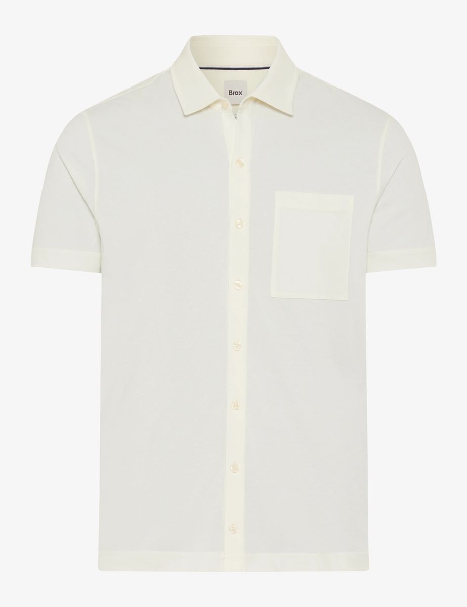 Brax Herren Polo Style PIROZ offwhite, cremeweiß, Gr. 4XL