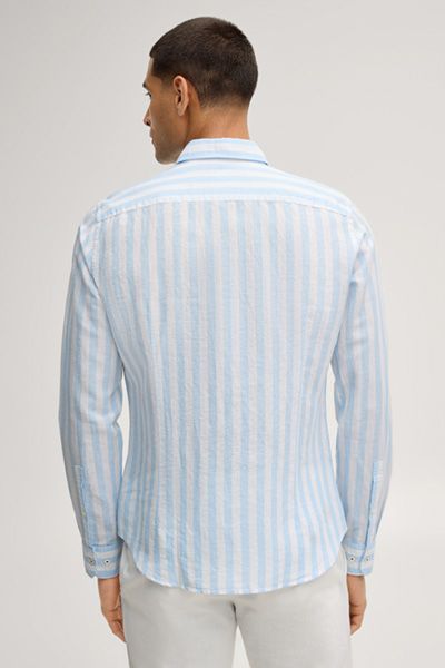 GANT Herren Pit Gestreiftes Hemd Hellblau und Weiß Baumwolle
