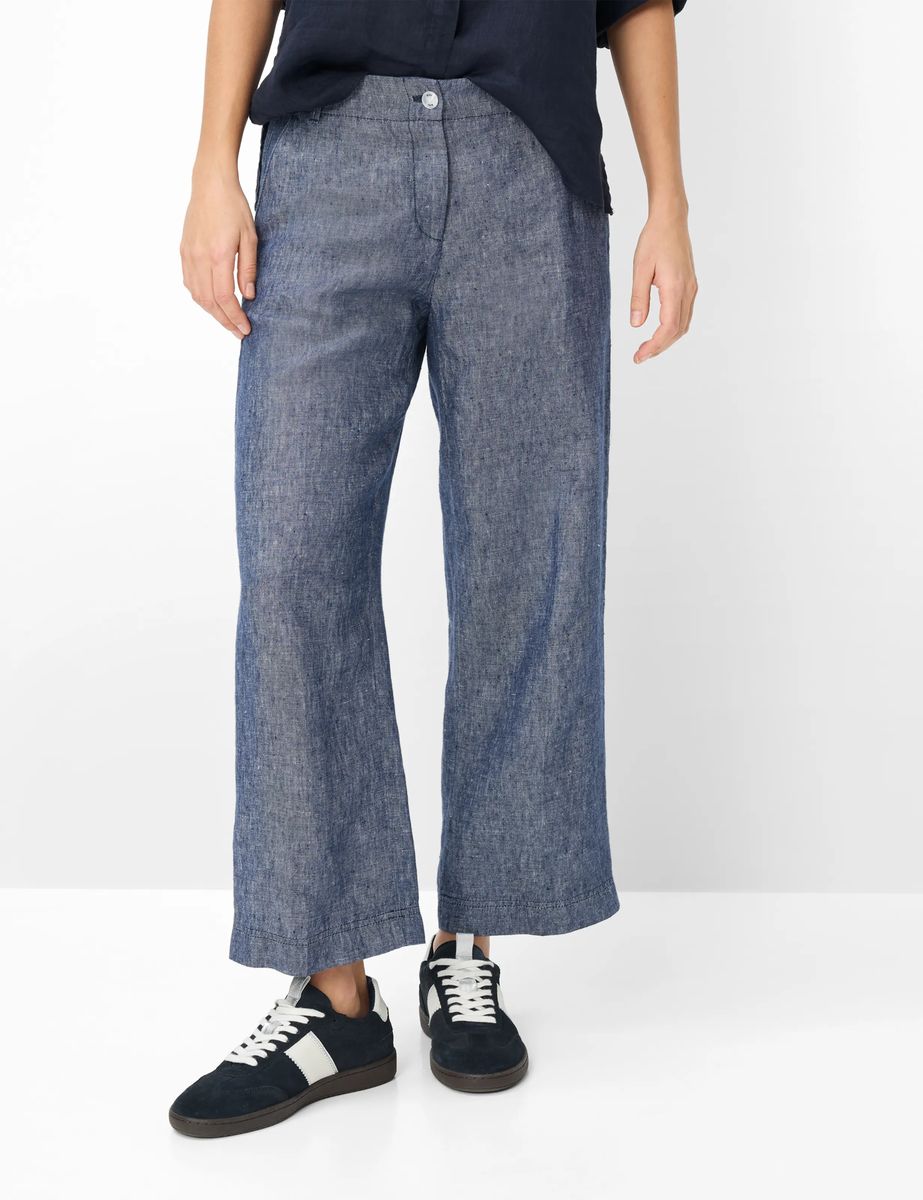Brax Damen Culotte Style MAINE S INDIGO MOOD, Blau, Gr. 34