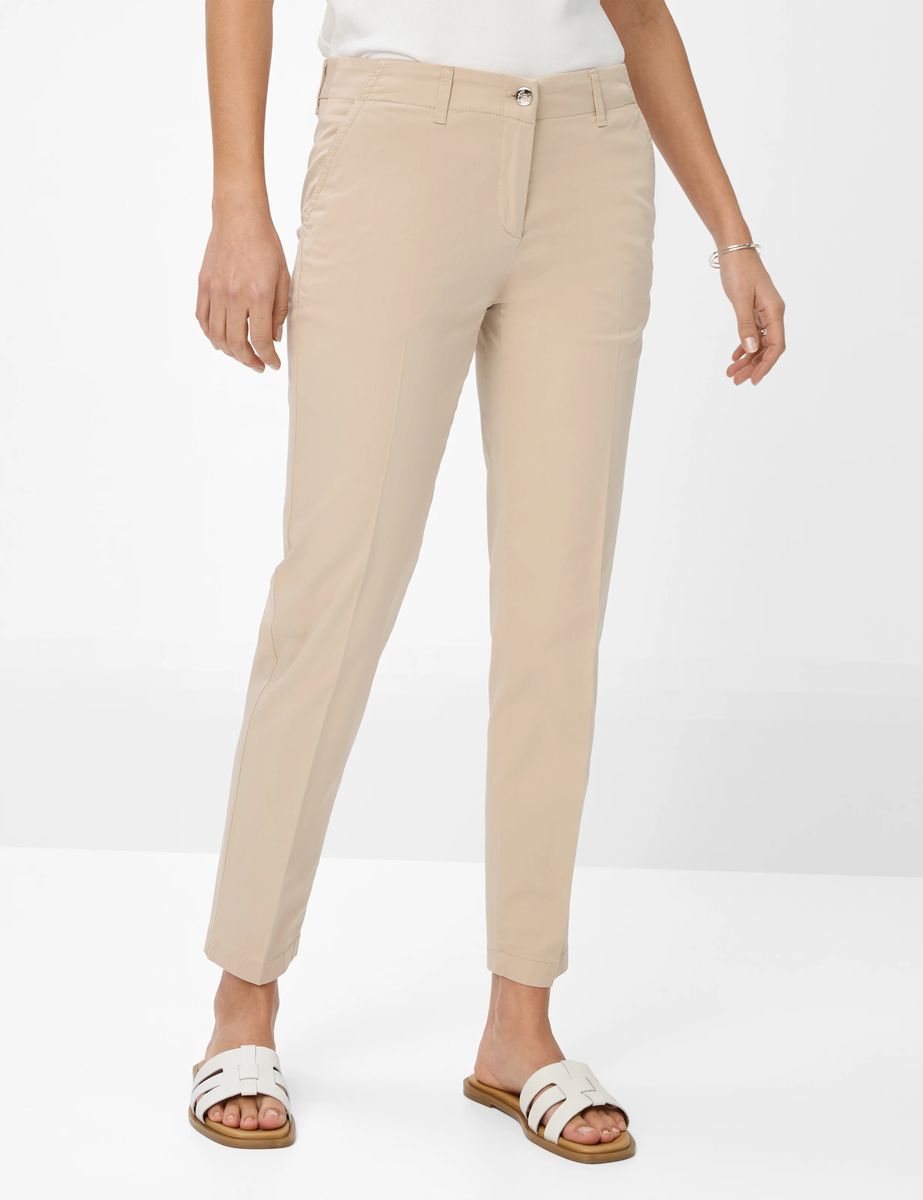 Brax Damen Chino Style MARON S ALMOND, Beige, Gr. 50K