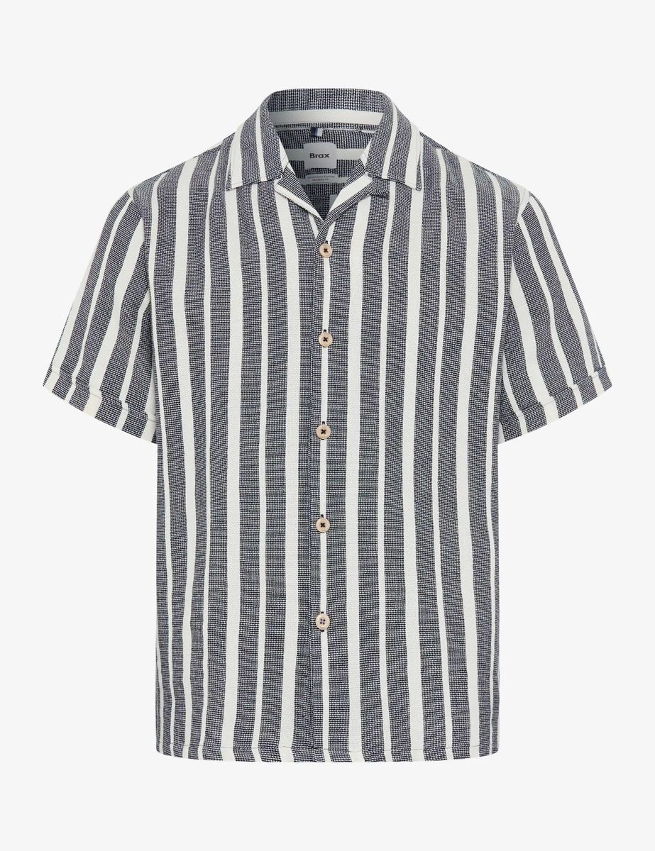 Brax Herren Hemd Style LEO navy, dunkelblau, Gr. L