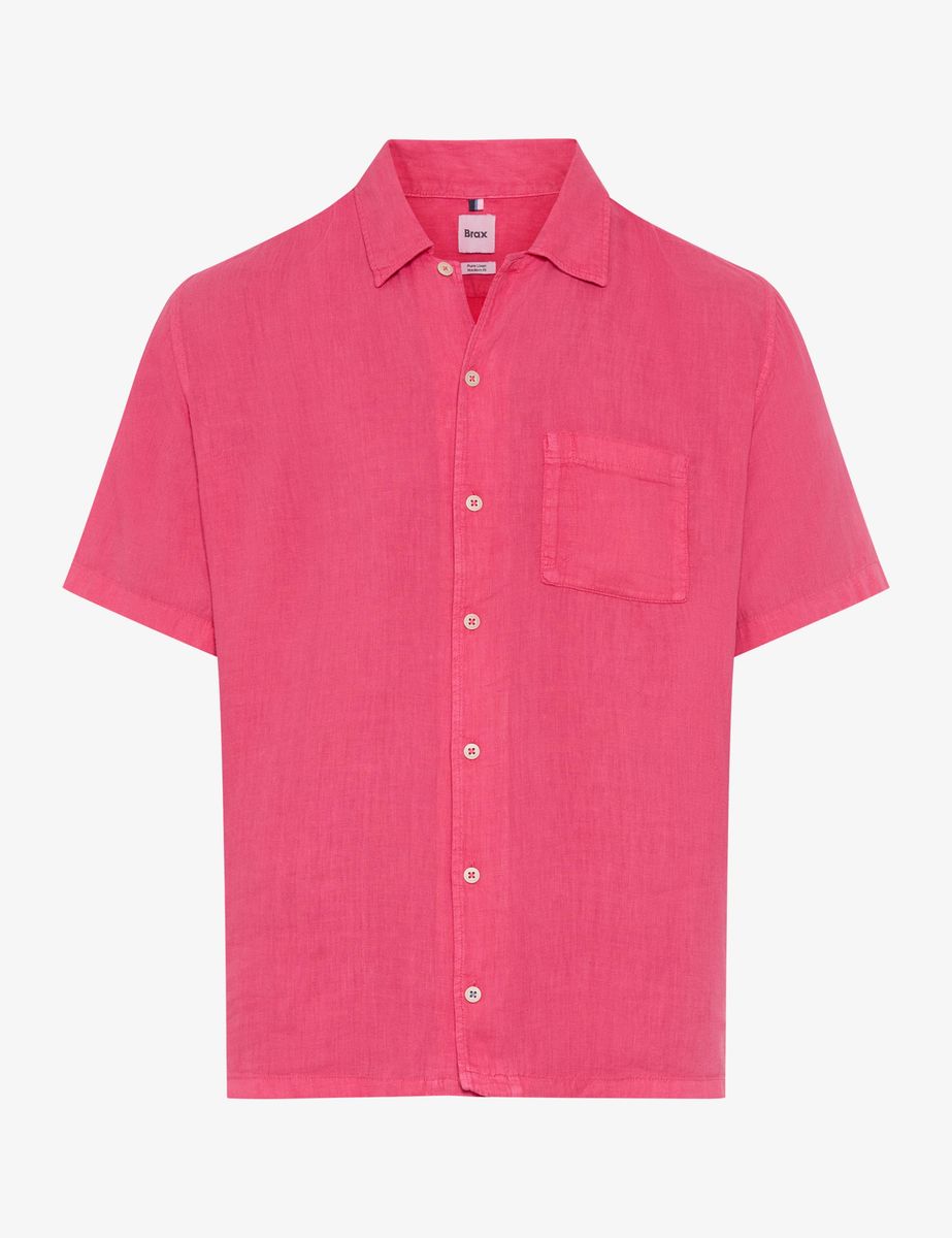 Brax Herren Hemd Style LUKE raspberry, Rosa, Gr. L
