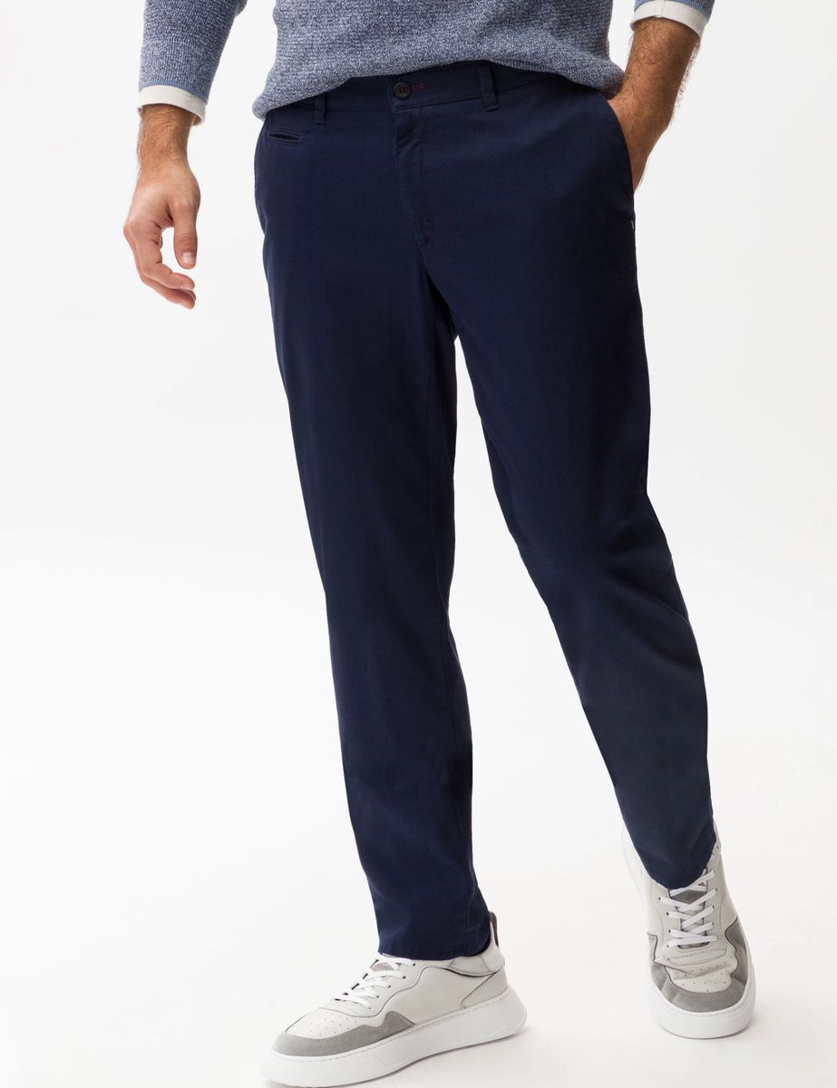 Brax Herren Flatfronthose Style FABIO IN SEA, dunkelblau, Gr. 31/34