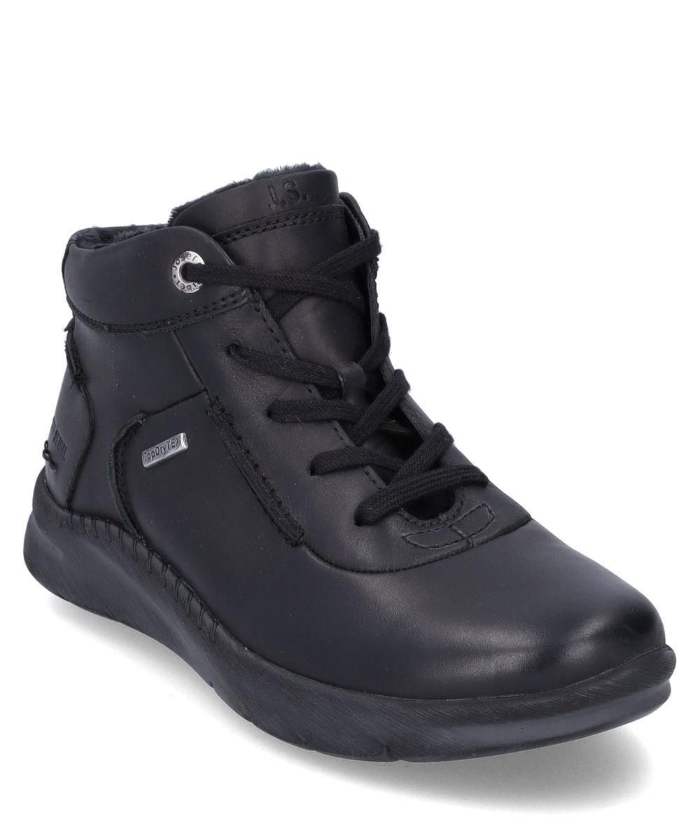 Schnür-Stiefeletten aus Leder