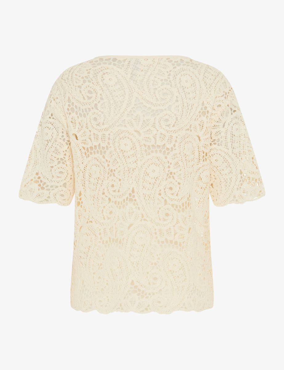 Brax Damen Shirt Style CARA S soft ecru, cremeweiß, Gr. 34