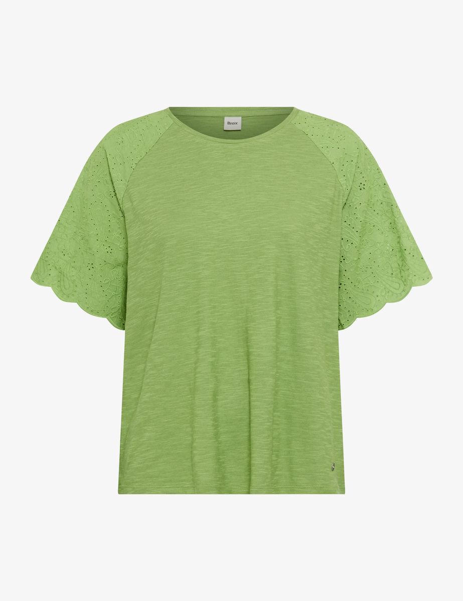 Brax Damen Shirt Style CAELEN grass green, grün, Gr. 34