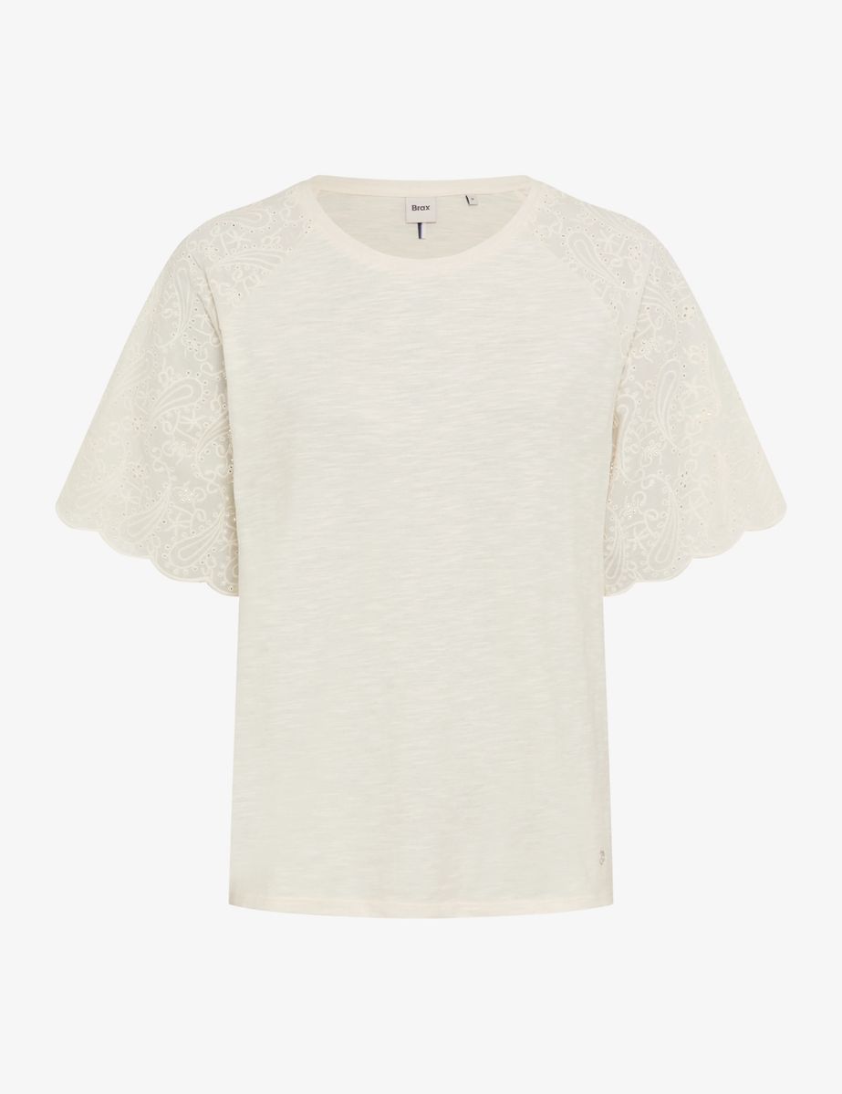 Brax Damen Shirt Style CAELEN soft ecru, cremeweiß, Gr. 32