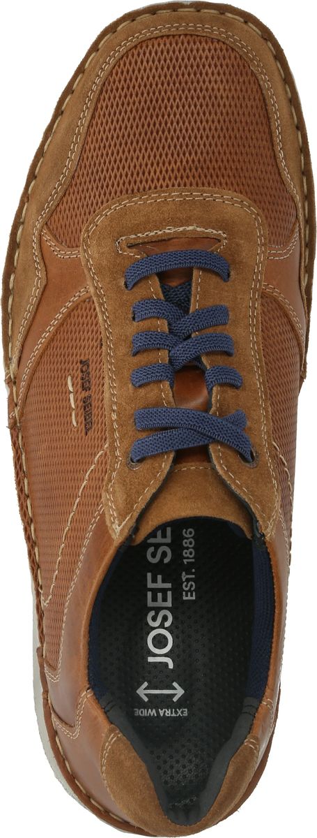 Schnürschuhe aus perforiertem Leder