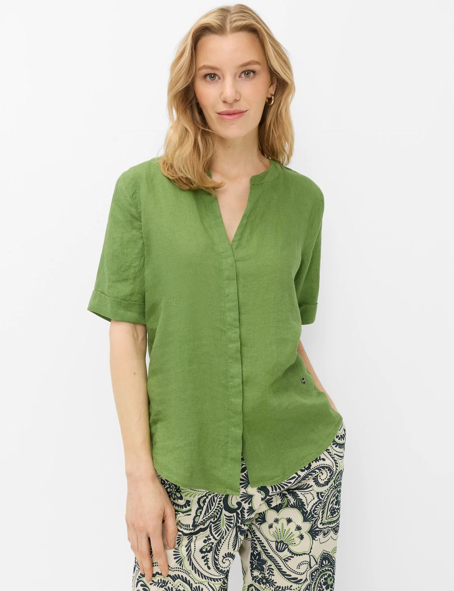 Brax Damen Bluse Style VERI grass green, grün, Gr. 32