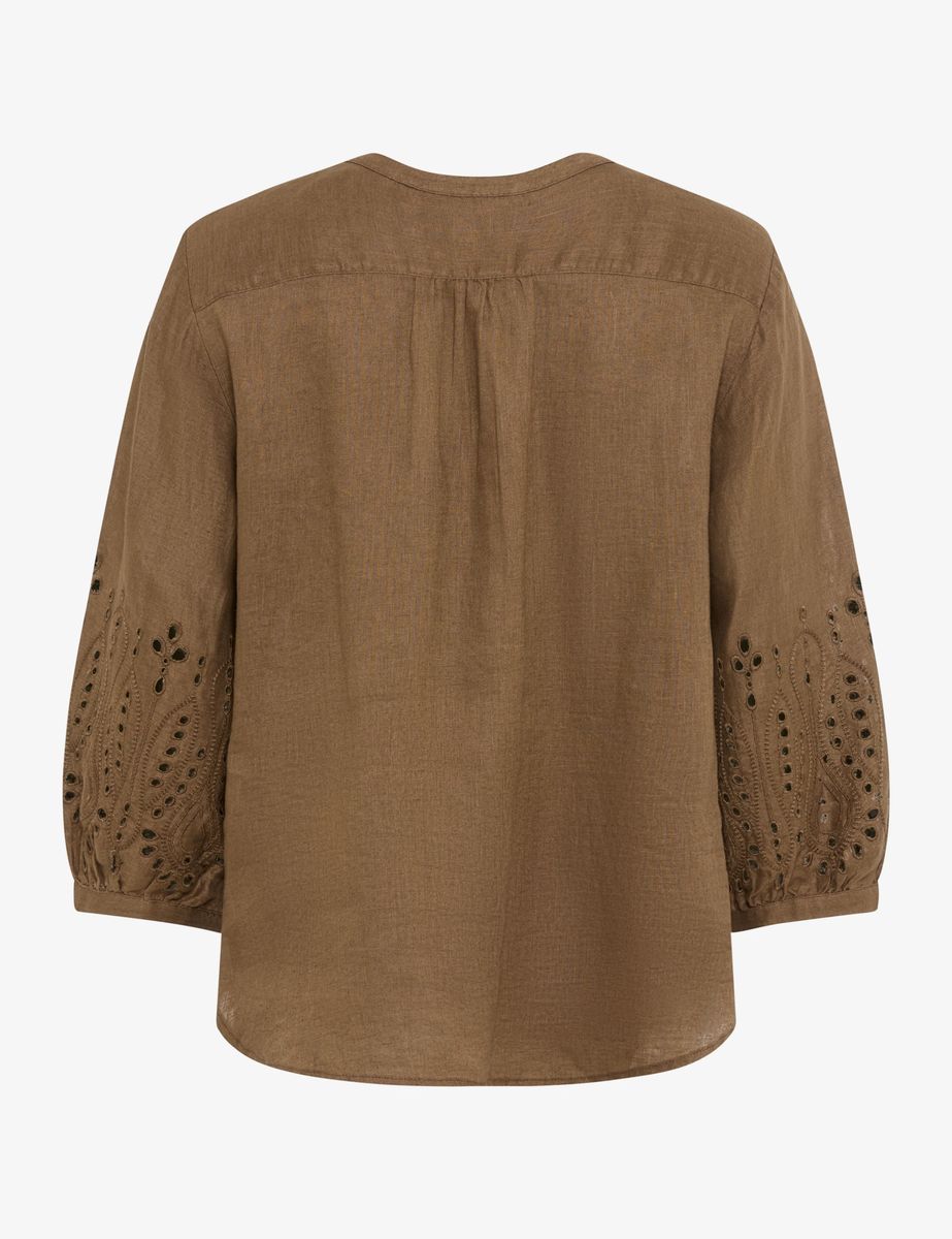 Brax Damen Bluse Style VELIA mocha brown, dunkelbraun, Gr. 34