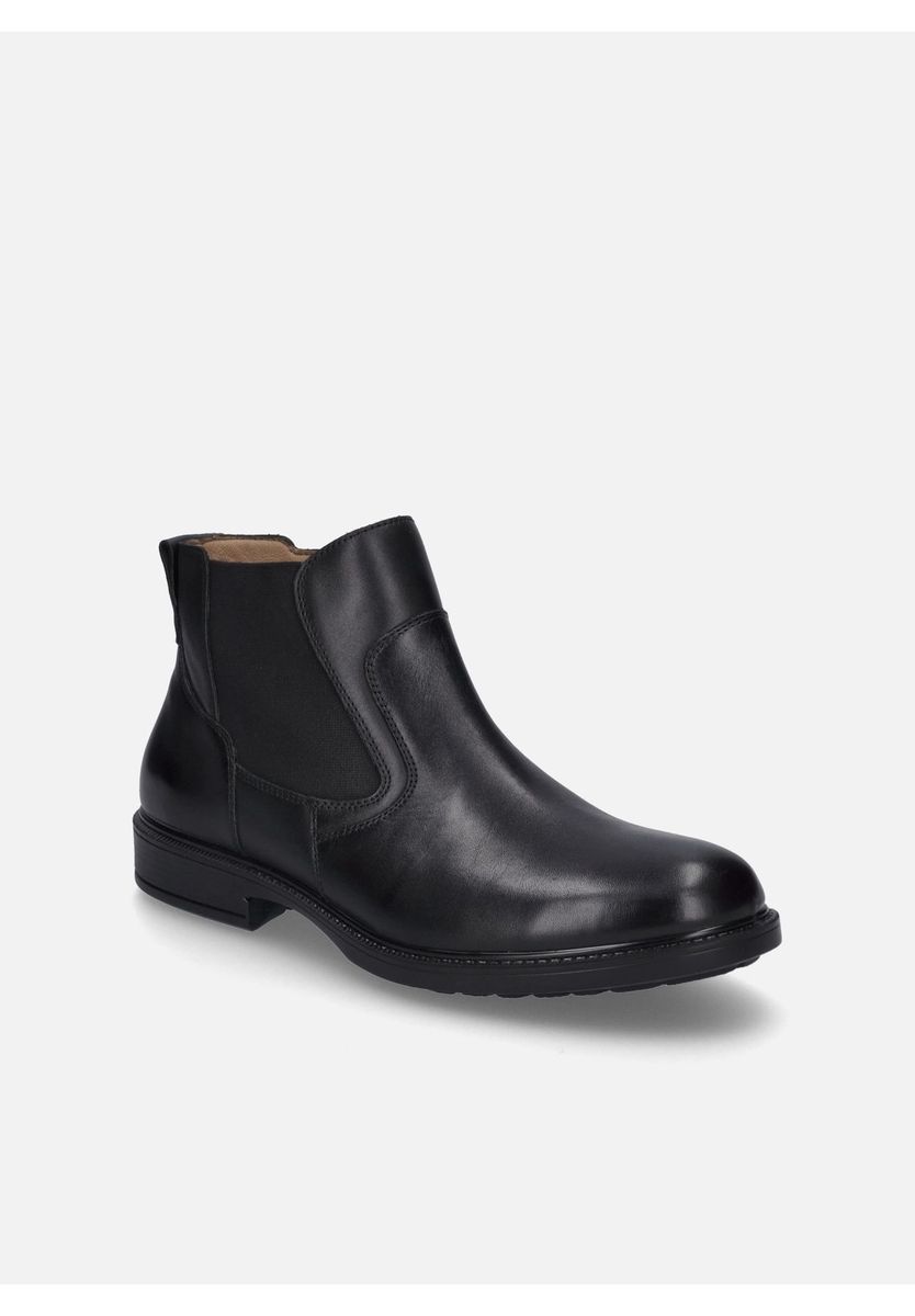 Herren Leder Stiefelette mit Reißverschluss