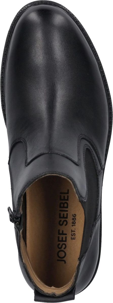 Klassische Leder-Stiefeletten mit Reißverschluss