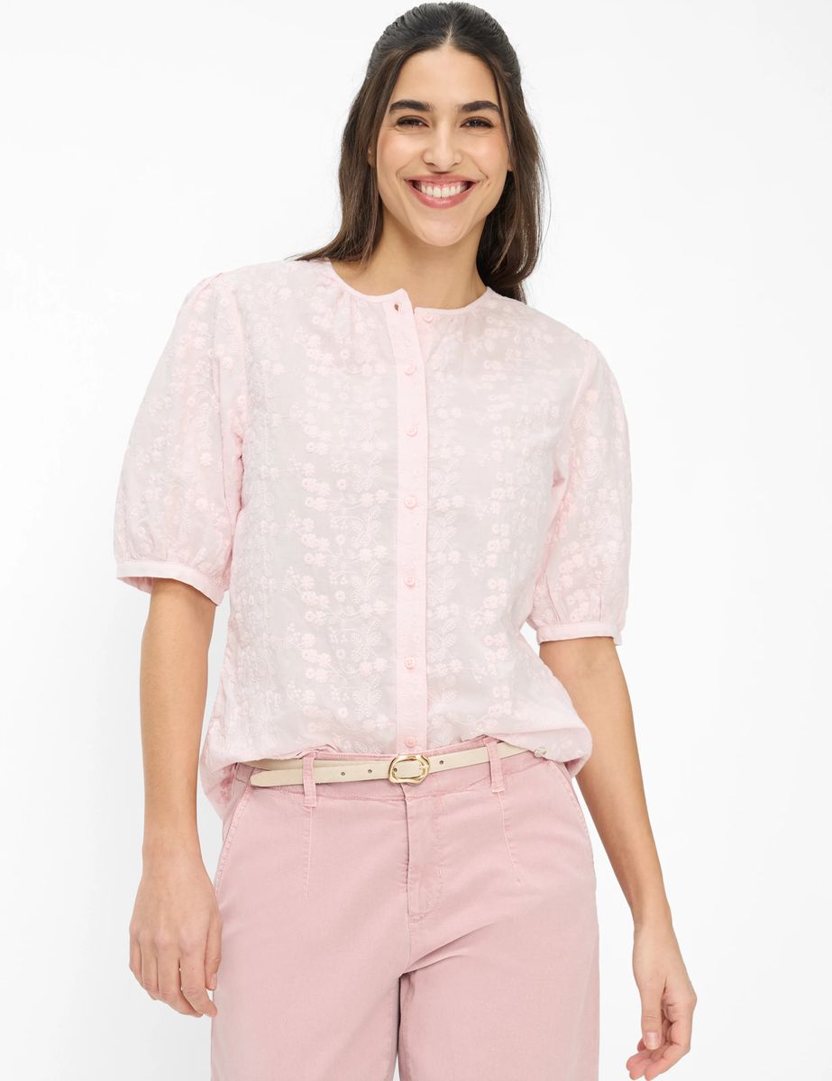 Brax Damen Bluse Style VEA dusty rose, Rosa, Gr. 36