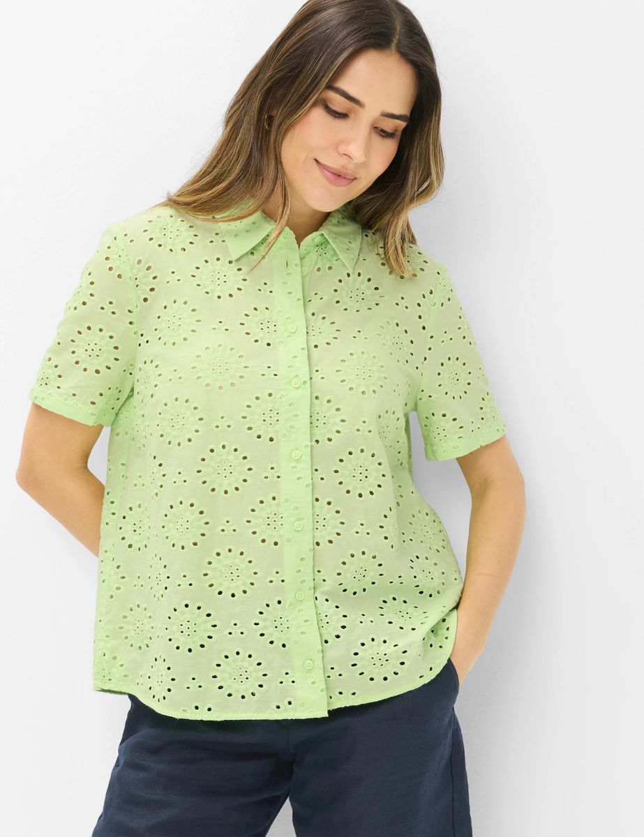 Brax Damen Bluse Style VERA lime green, hellgrün, Gr. 32