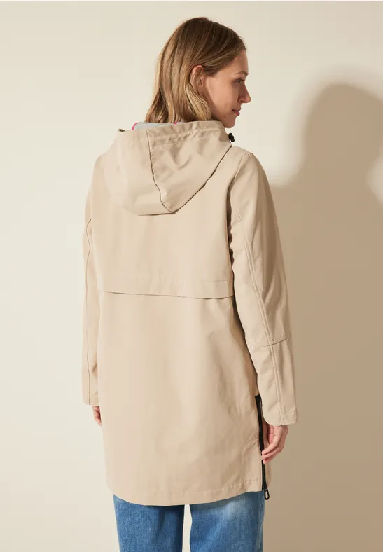 Cecil Damen Moderner Mantel in Beige, Gr: XS
