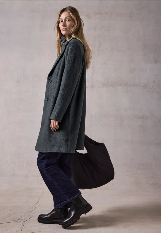 Cecil Damen 2-in-1-Mantel in Grau, Gr: L