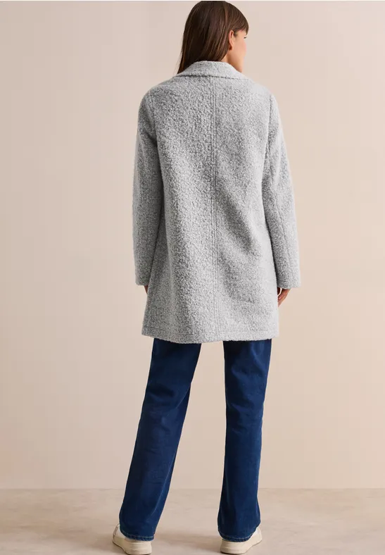 Cecil Damen Mantel in Wolloptik in Grau, Gr: XL