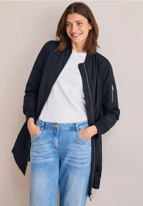 Cecil Damen Langer Blouson in Blau, Gr: S