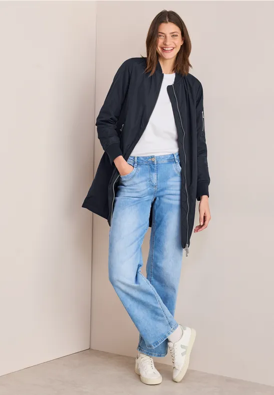 Cecil Damen Langer Blouson in Blau, Gr: S