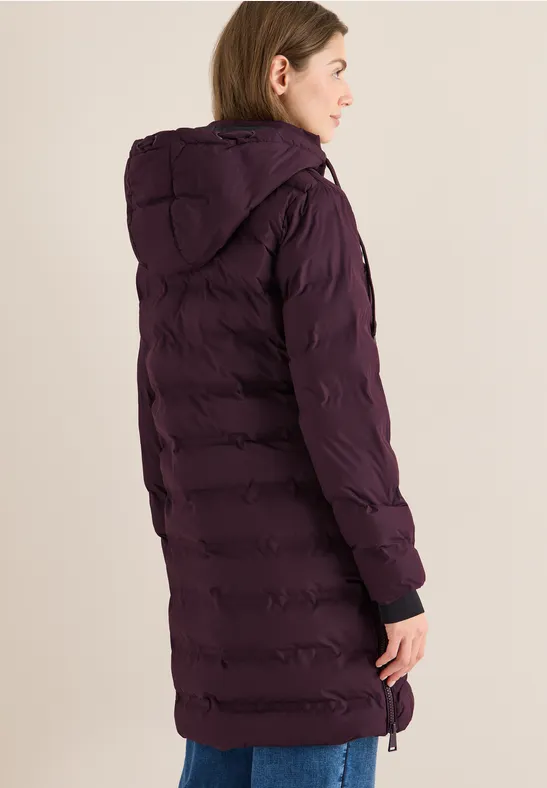 Cecil Damen Mantel mit nahtloser Steppung in Rot, Gr: XL