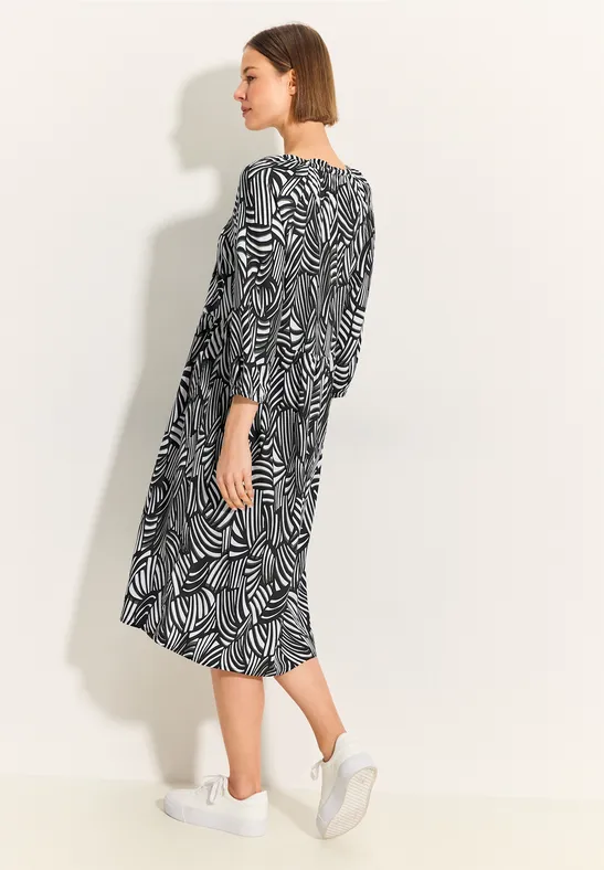 Cecil Damen Tunika Kleid mit Print in Schwarz, Gr: XS