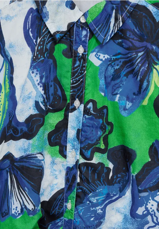 Cecil Damen Midikleid mit Print in Weiß, Gr: XS