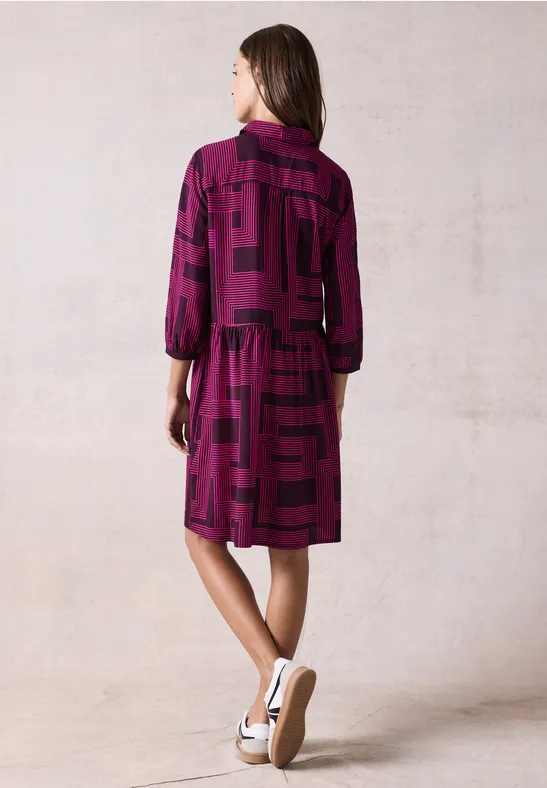 Cecil Damen Bedrucktes Kleid in Pink, Gr: XL