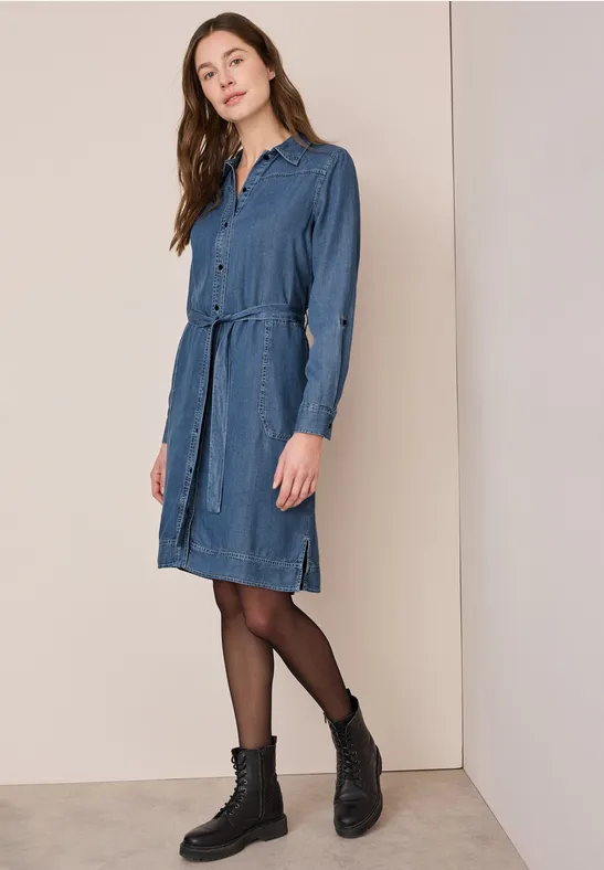 Cecil Damen Lyocell-Kleid in Blau, Gr: L