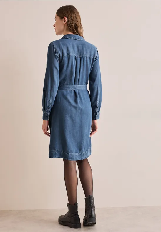Cecil Damen Lyocell-Kleid in Blau, Gr: L