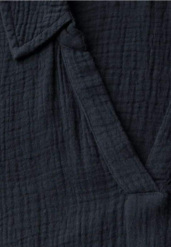 Cecil Damen Musselin Kleid in Blau, Gr: XS