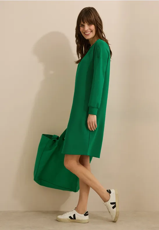 Cecil Damen Kleid mit Knopfdetail in Grün, Gr: XL