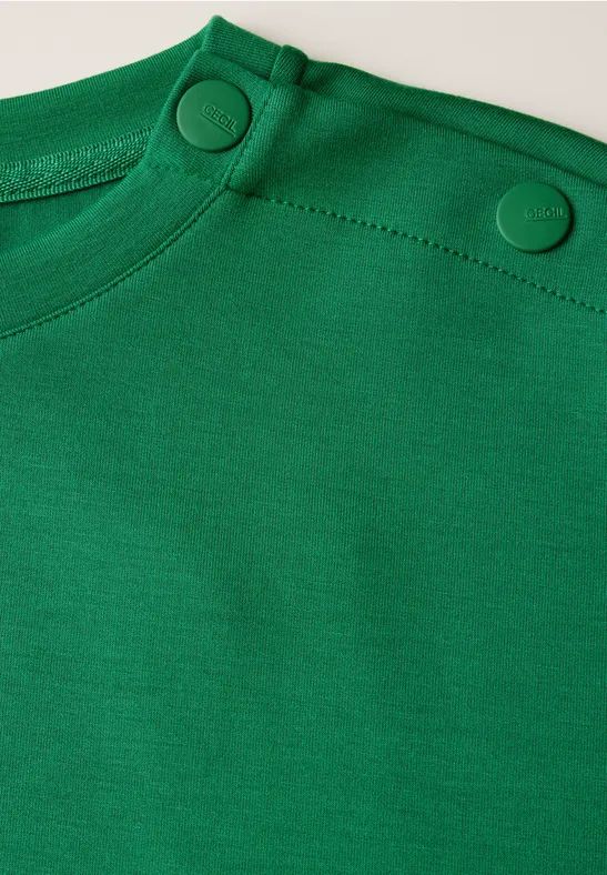 Cecil Damen Kleid mit Knopfdetail in Grün, Gr: XL