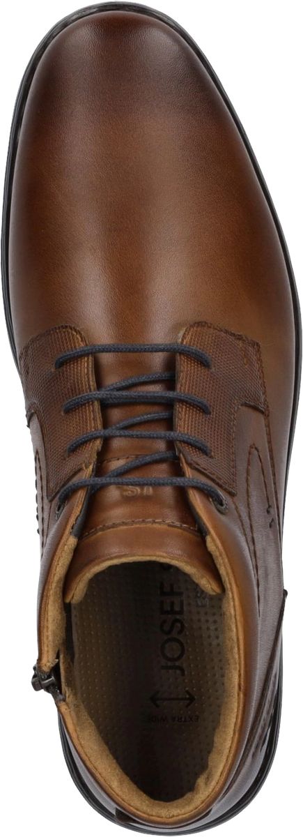 Schnürstiefelette aus Leder