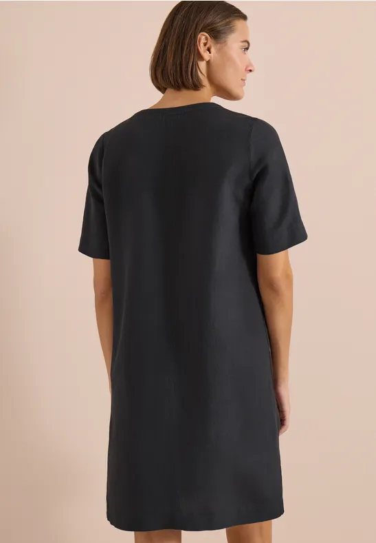 Cecil Damen Knielanges Kleid aus Leinenmix in Grau, Gr: L
