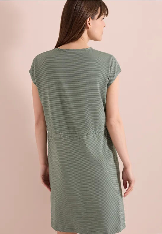 Cecil Damen Knielanges Kleid aus Jersey in Grün, Gr: 3XL