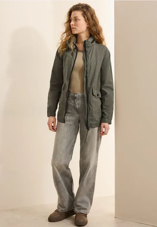 Cecil Damen Leichte Übergangsjacke in Grün, Gr: XS