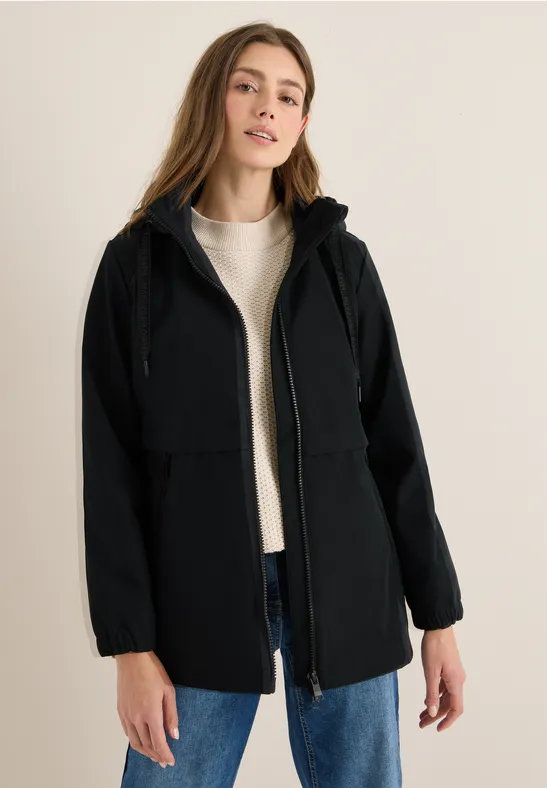 Cecil Damen Kurze Trench Jacke in Schwarz, Gr: XS