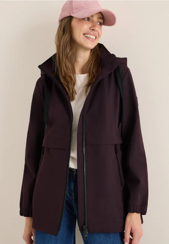 Cecil Damen Kurze Trench Jacke in Rot, Gr: XL