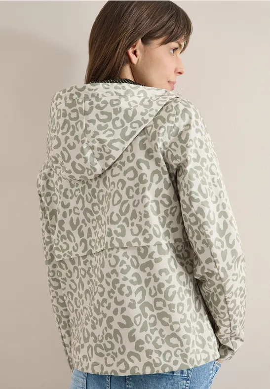 Cecil Damen Windbreaker mit Hoodie in Grün, Gr: L