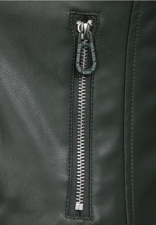 Cecil Damen Coole Bikerjacke in Grün, Gr: XS