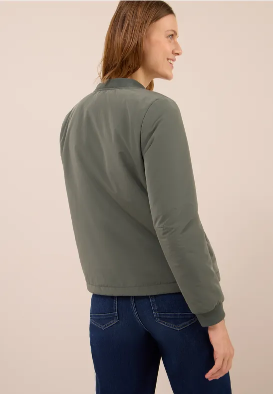 Cecil Damen Matter Soft Touch Blouson in Grün, Gr: XS